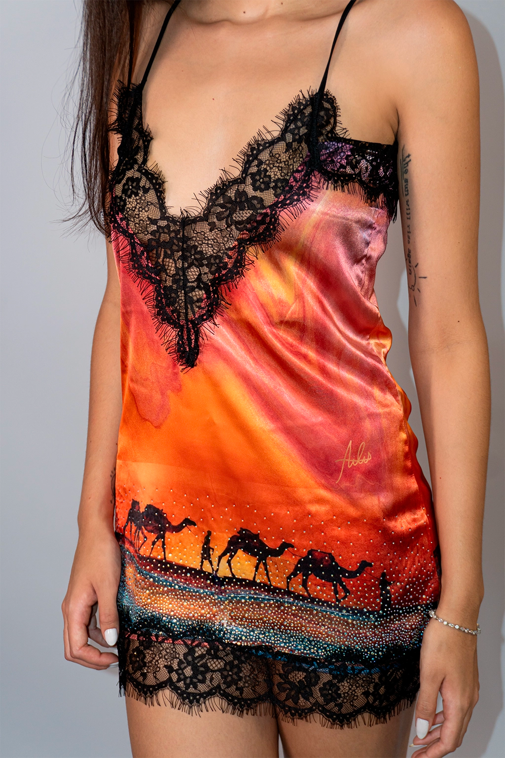 Vestido Cetim Desert