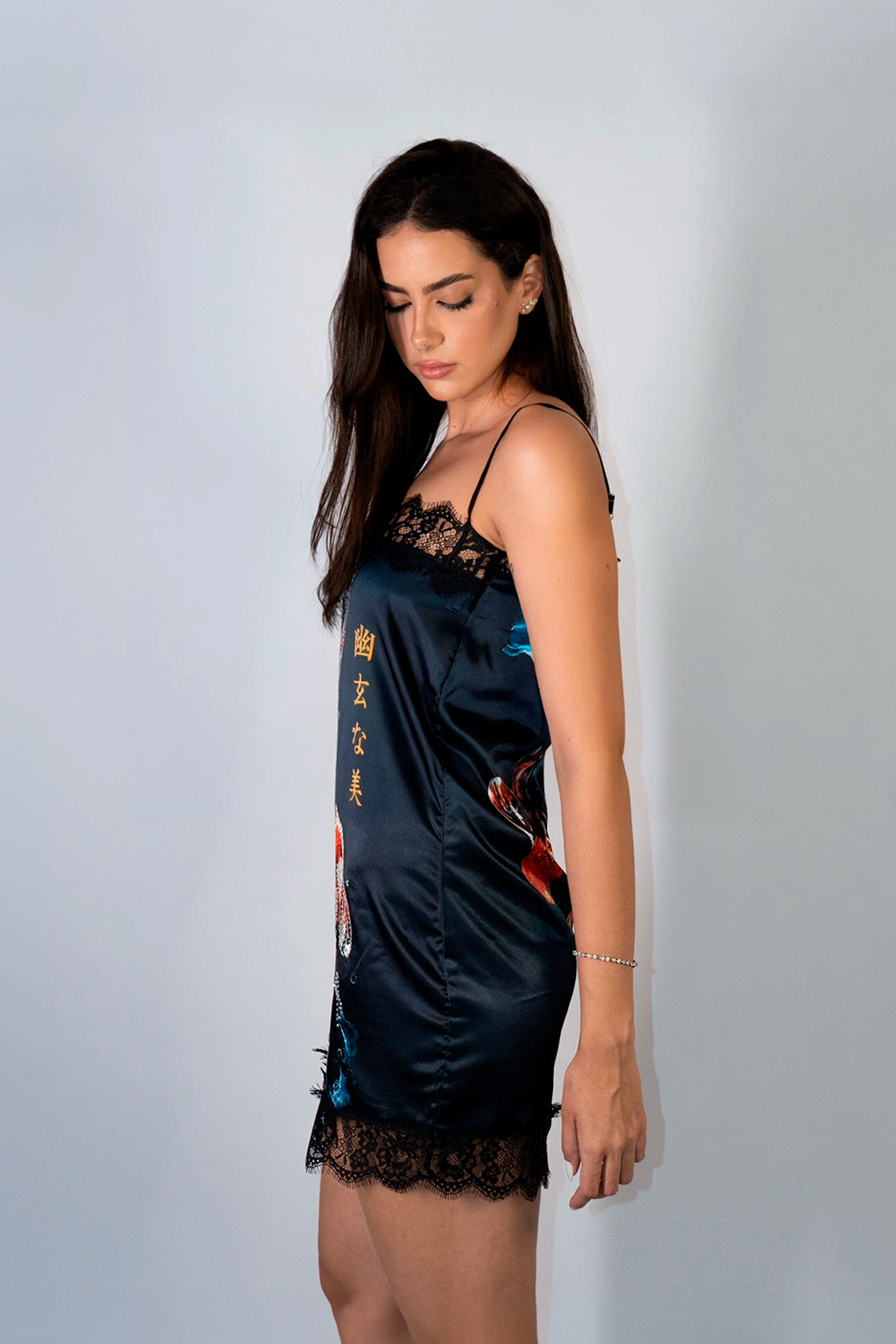 Vestido Cetim Koi